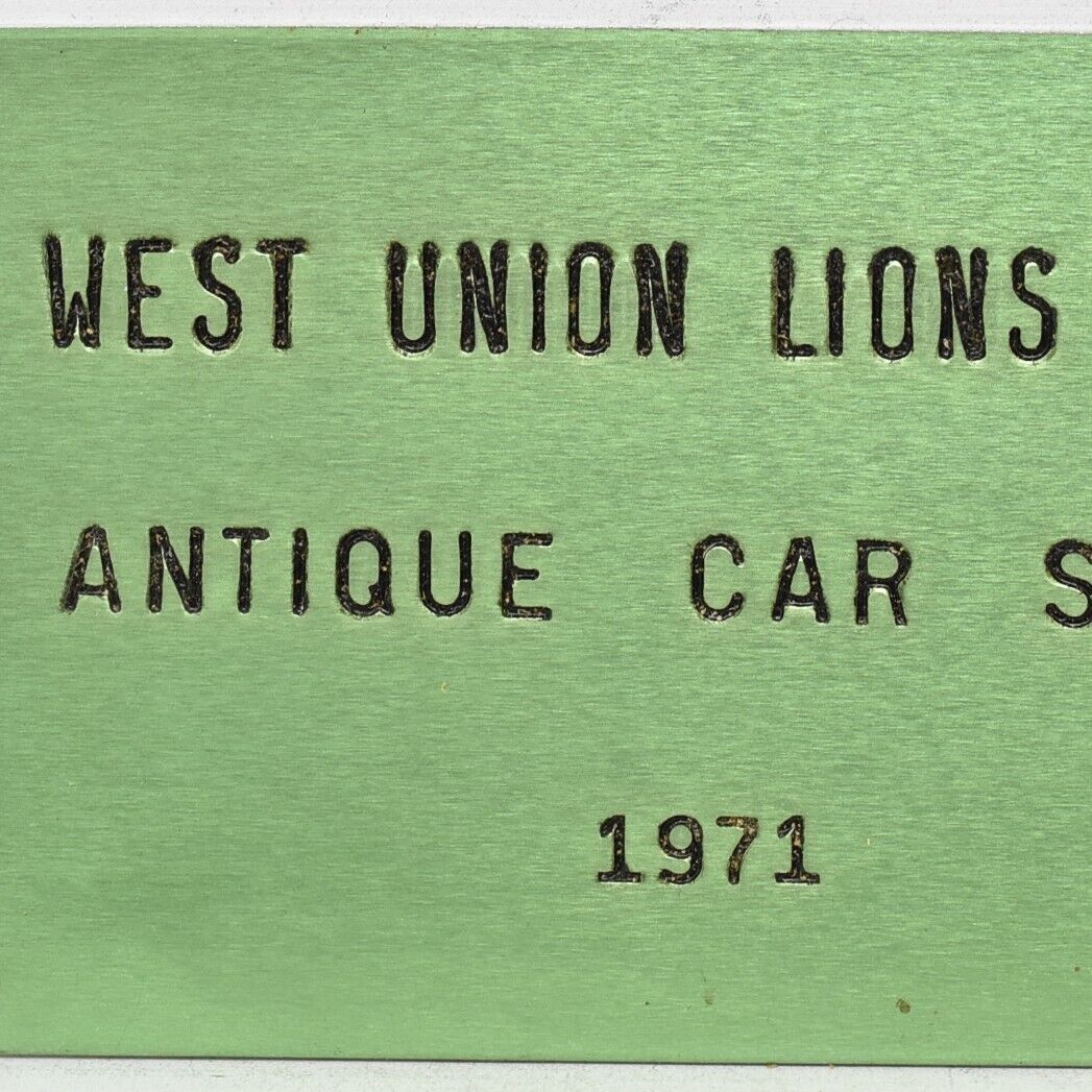 1971 West Union Lions Club International Antique Car Show Meet Adams County Ohio