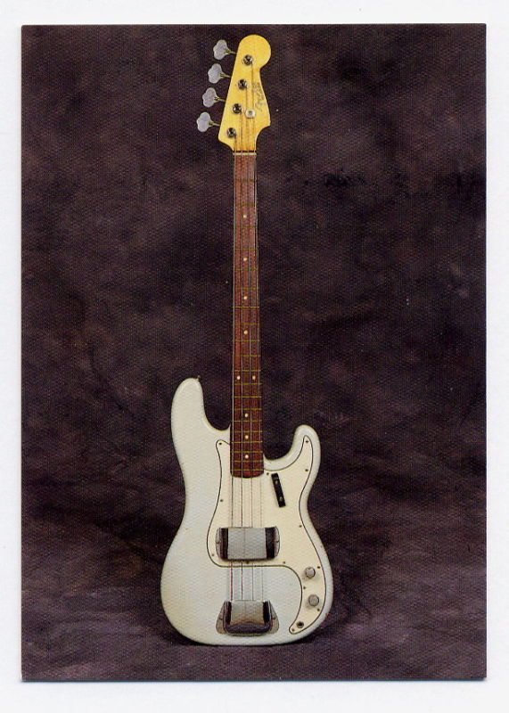 card - 1963 Fender Precision Bass - guitar card series 1 #30