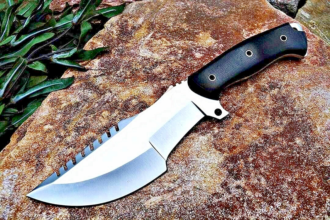 HANDMADE CARBON STEEL TRACKER KNIFE HUNTING SURVIVAL Everyday Carry Knife 2788