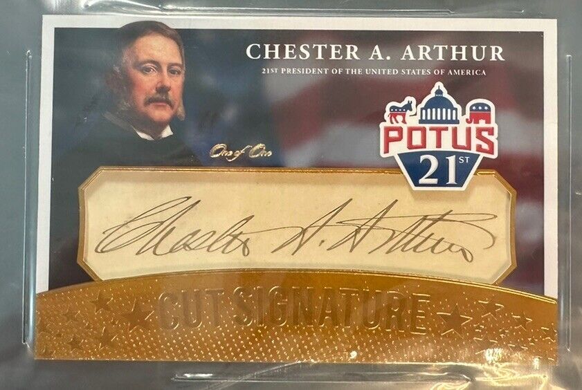 2023 Custom Autograph Chester A. Arthur US President BGS Auto Autograph Oversize