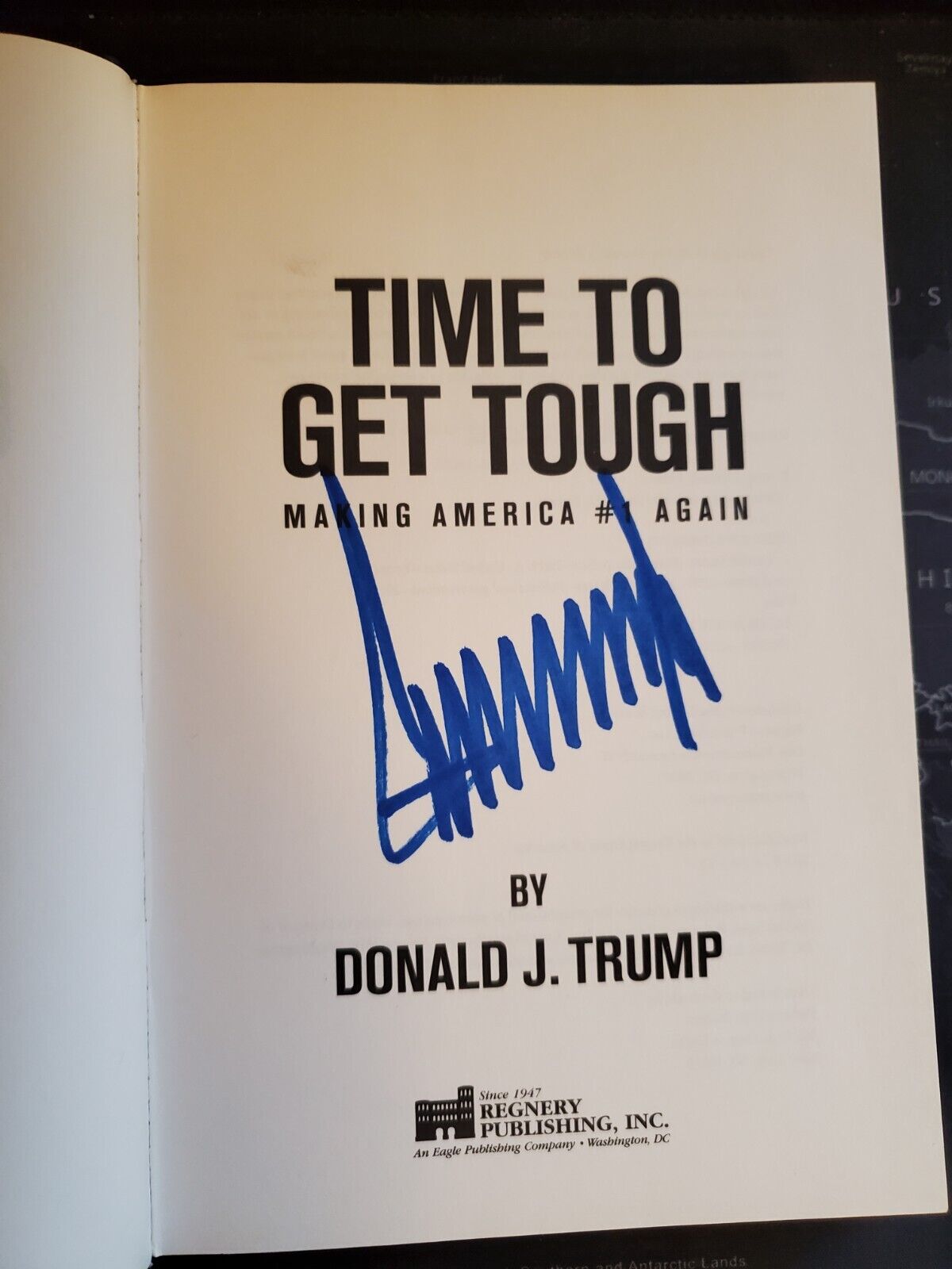 Donald  Trump Signed Autographed Time To Get Tough  2011