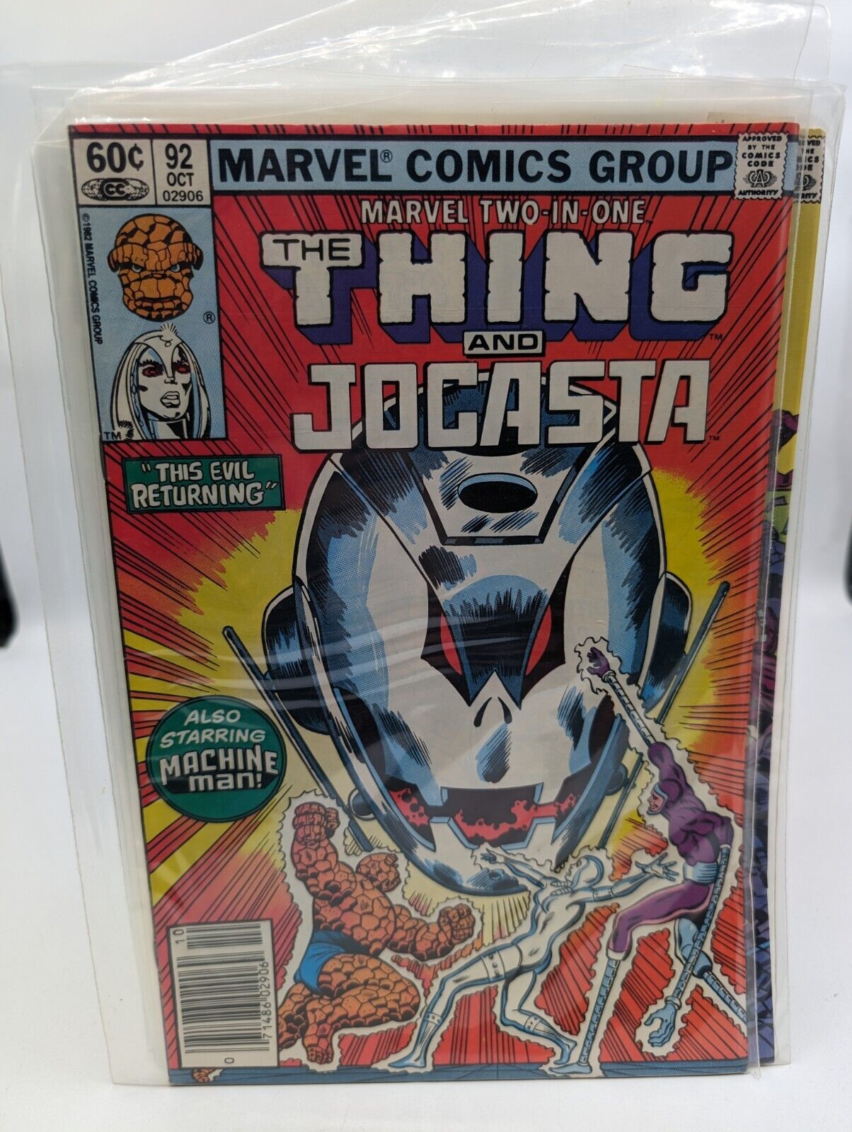 Marvel Two-In-One #92 Marvel Comics Thing & Jocasta 1982