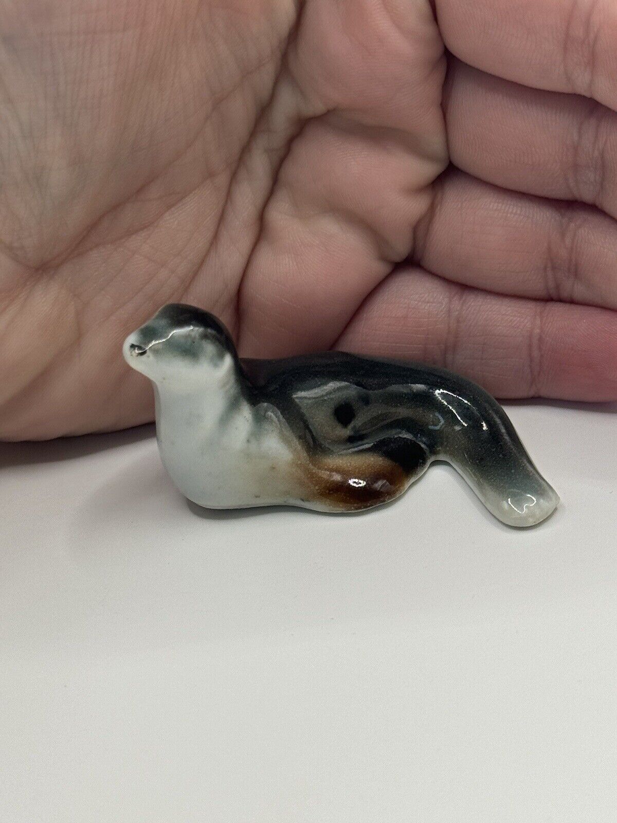Vintage Unique Seal Figurine Mini Trinket Decor ***