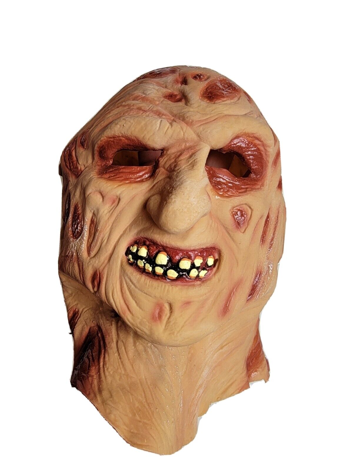 Vintage Freddy Krueger Nightmare on Elm Street Halloween Mask Full Head Latex