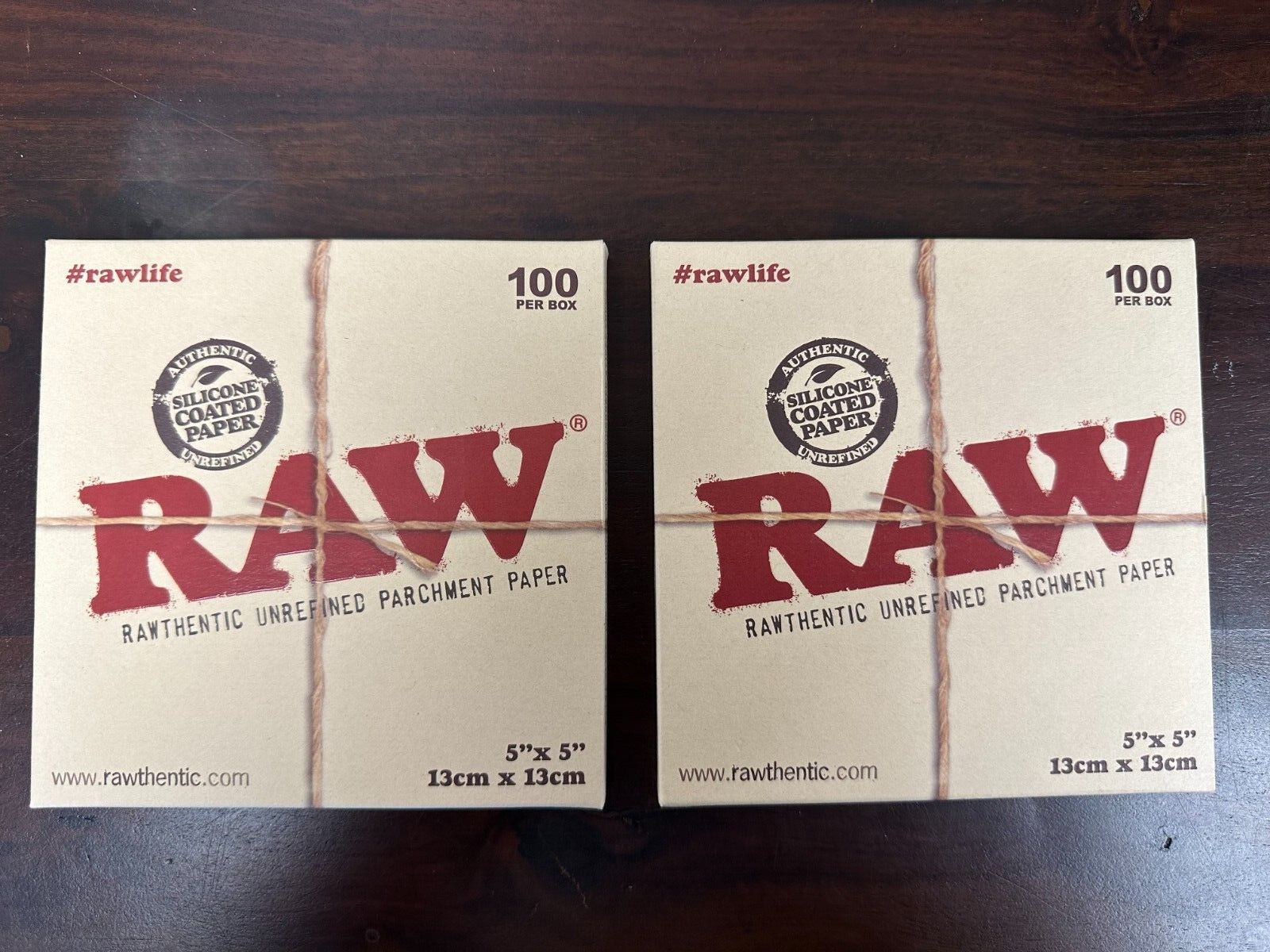 RAW Unrefined Parchment Paper Squares 5\