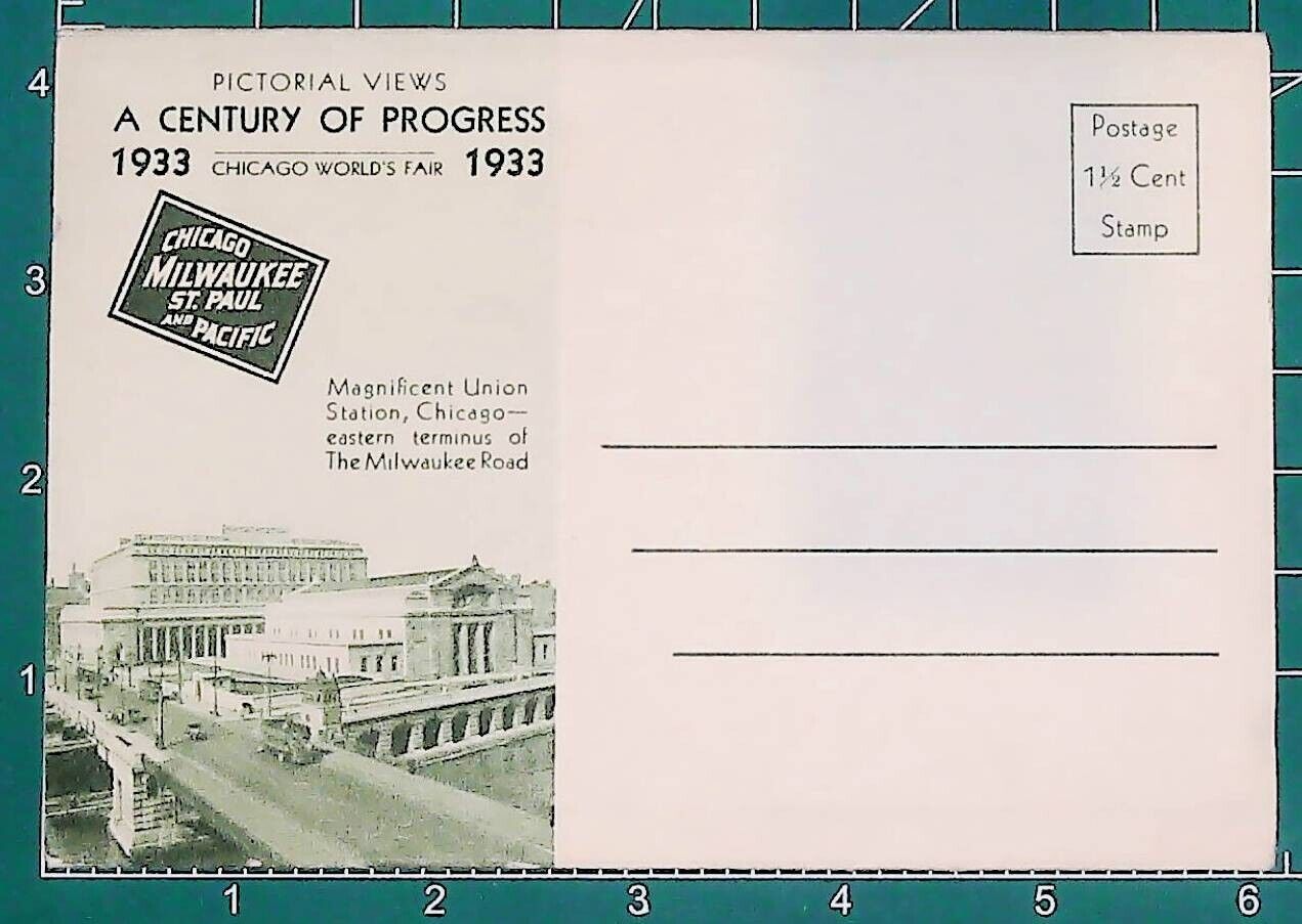 Postcard Folder IL: 1933 Chicago World\'s Fair, A Century of Progress, Unposted