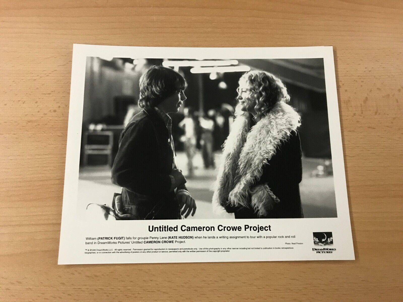 1999 DreamWorks Untitled Cameron Crowe Project Movie Press/Promo 8x10 Photo