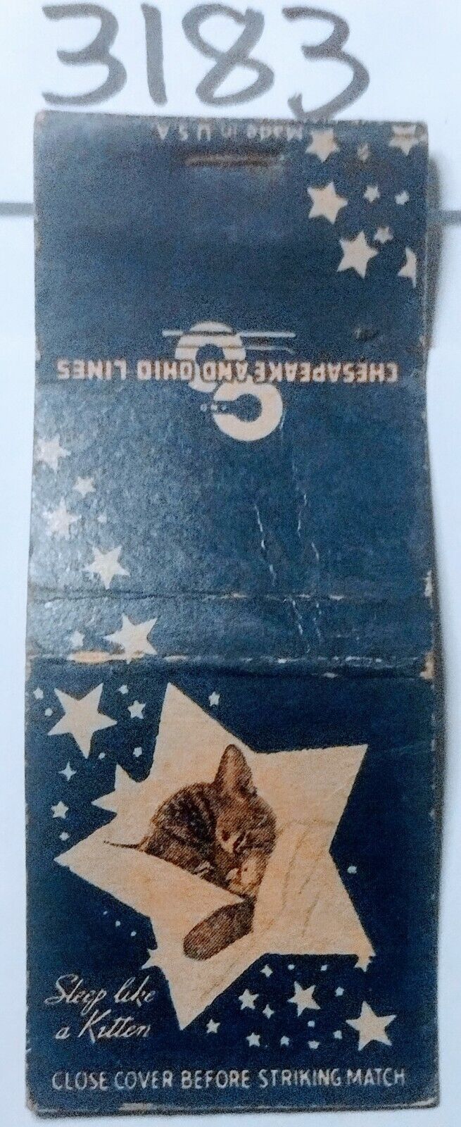 vintage matchbook Chesapeake And Ohio Lines