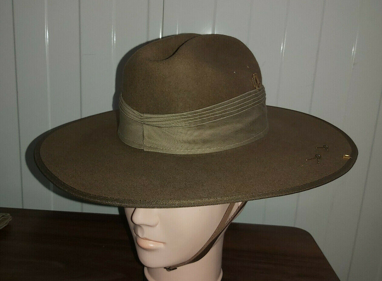 WW2 PUGAREE HAT BAND - FOR AN AUSTRALIAN ARMY SLOUCH HAT - NEW MINT 5 FOLD