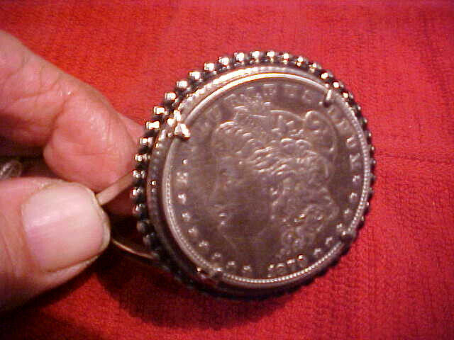 1879 Silver Dollar in Very Nice Bracelet Mount