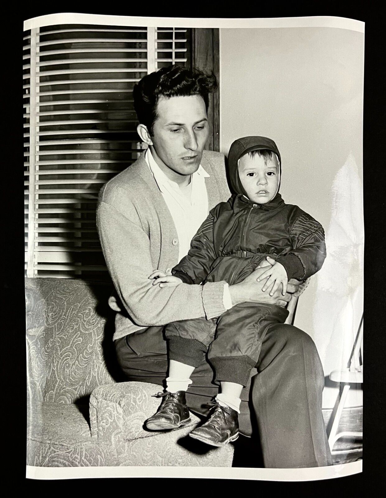 1955 Detroit MI Barbara Gaca Missing Child Girl Father Brother Vtg Press Photo
