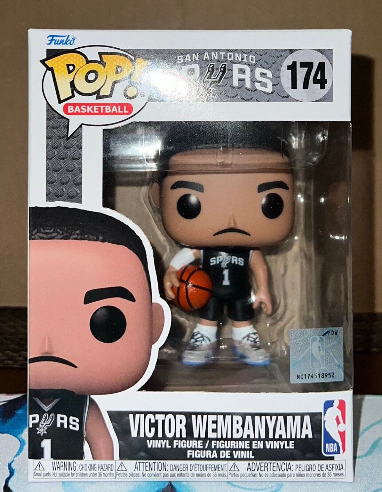 NBA Victor Wembanyama Funko Pop #174 San Antonio Spurs With Protector IN HAND ✅