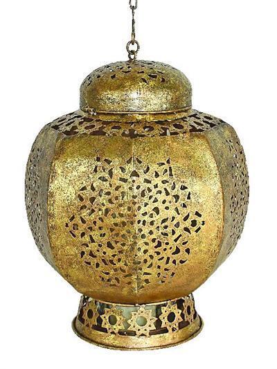Moroccan Style Lantern, Round Shape - Delamere Design