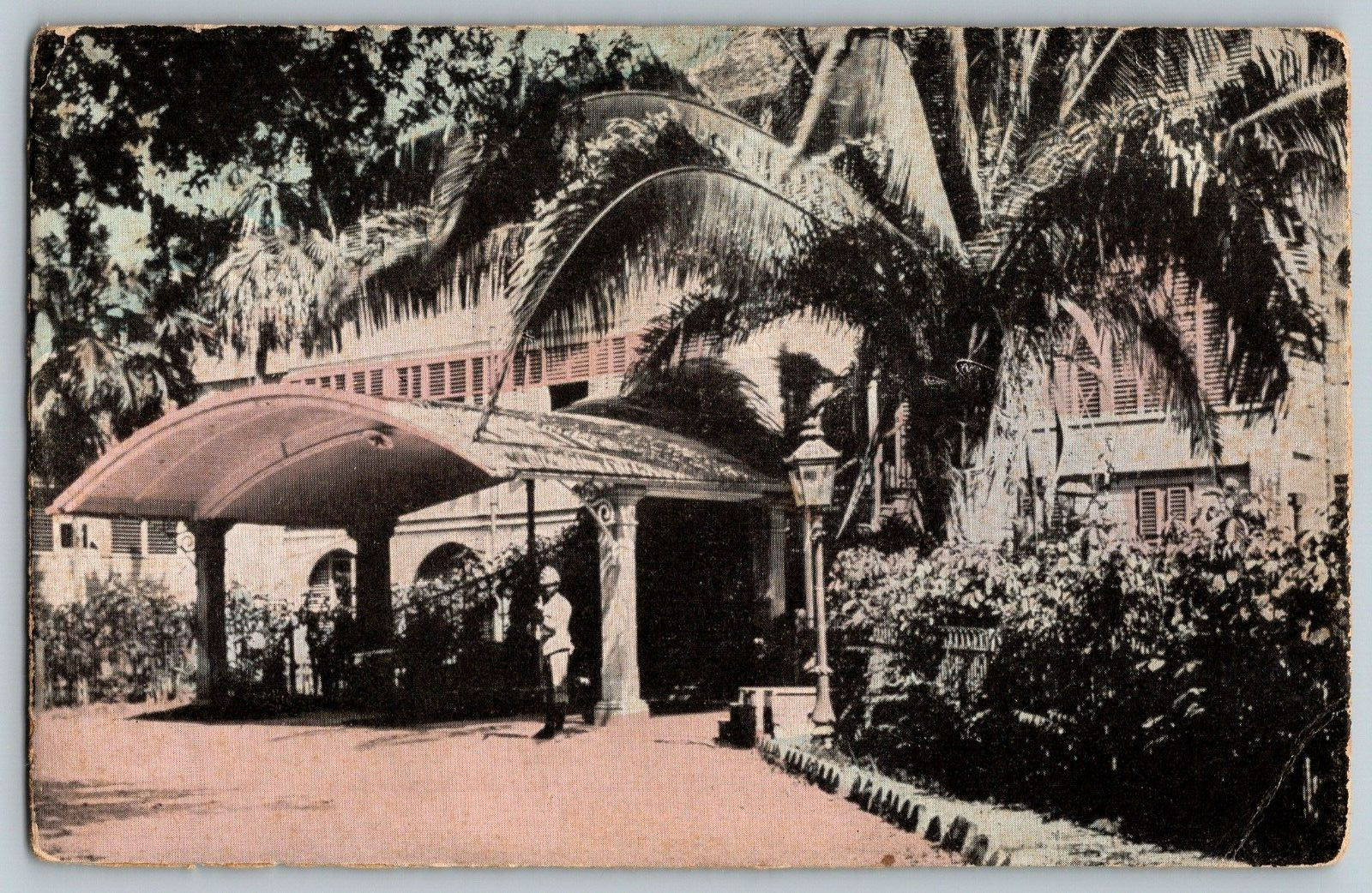 King's House, Home of Governor, Kingston Jamaica - Vintage Postcard - Unposted