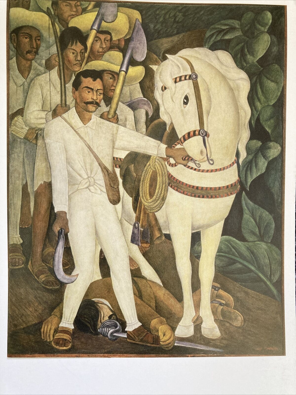 Zapata•Agrarian Leader by Diego Rivera 1931 Fresco•MOMA Postcard