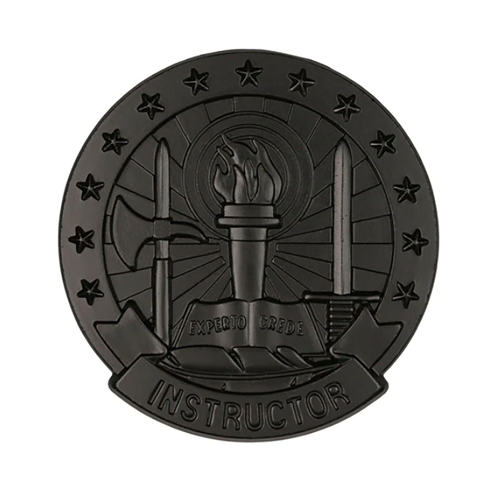 U.S. Army Basic Instructor Badge Black Metal Brite (each)
