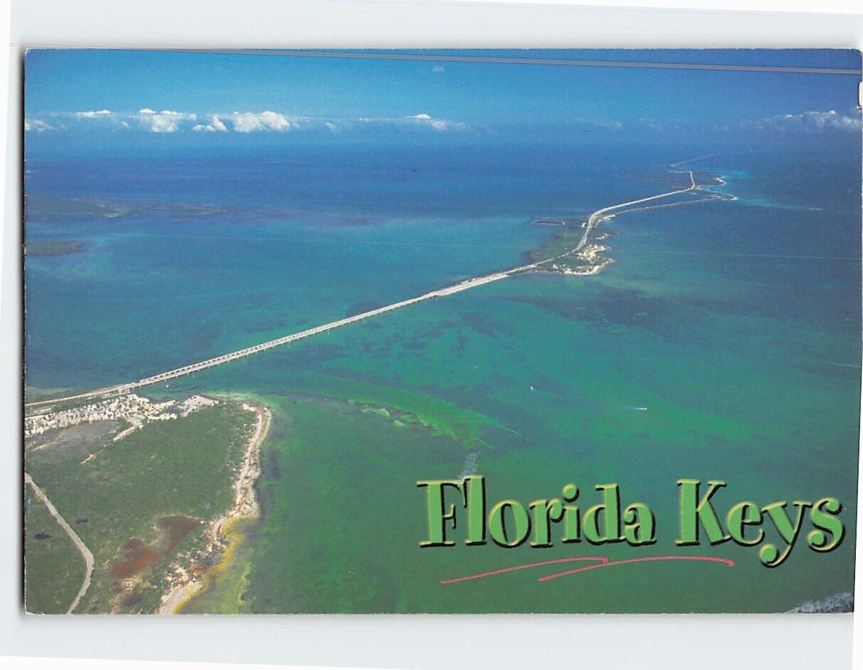 Postcard Aerial View Florida Keys USA