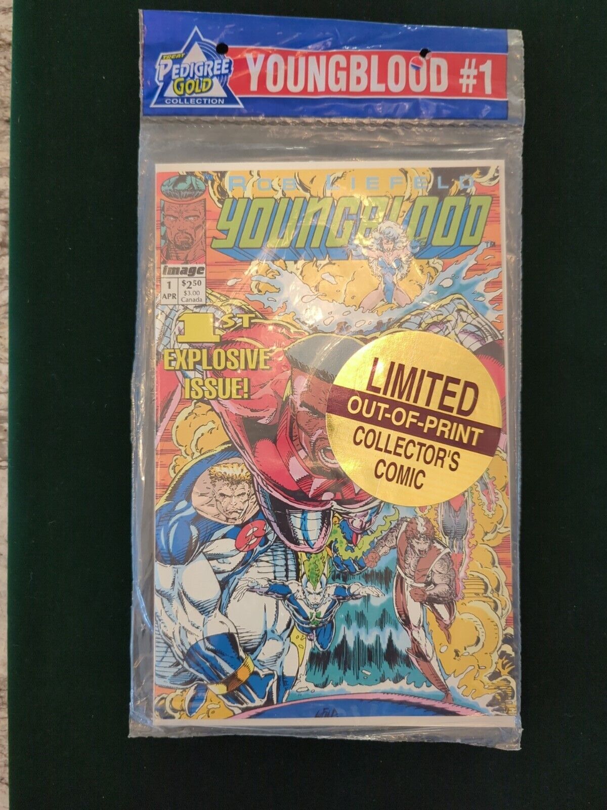 Rob Liefeld's YOUNGBLOOD #1 Image Comics 1993 Sealed PEDIGREE COLLECTION Package