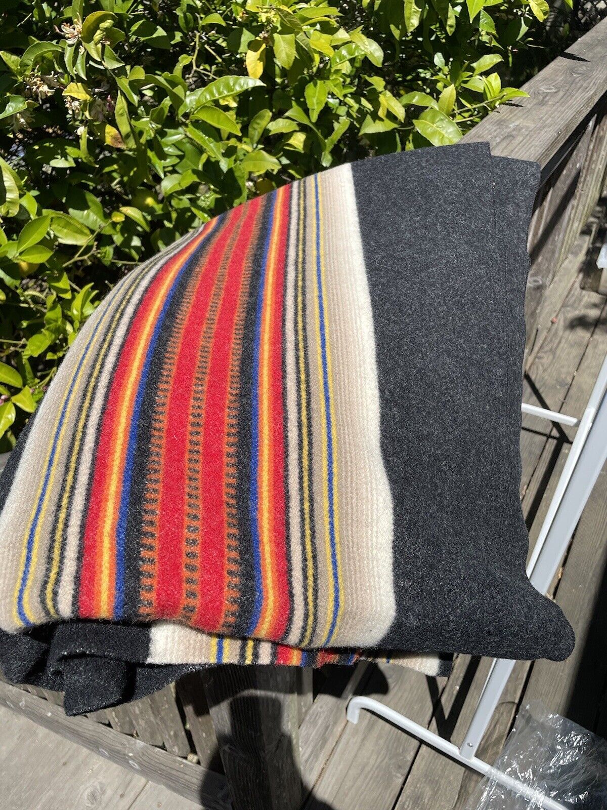 pendleton queen size wool blanket—acadia national park design