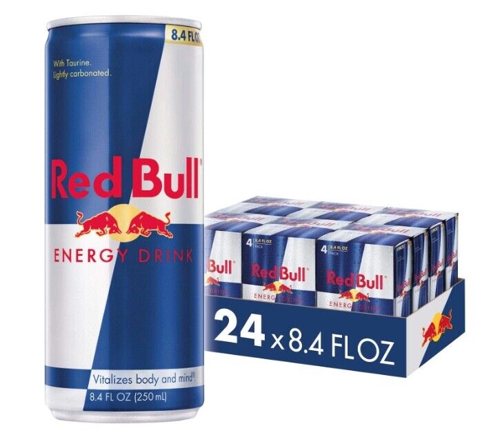 Red Bull 8.4 Fl Oz Energy Drink - 24 Count.  3/4 day delivery