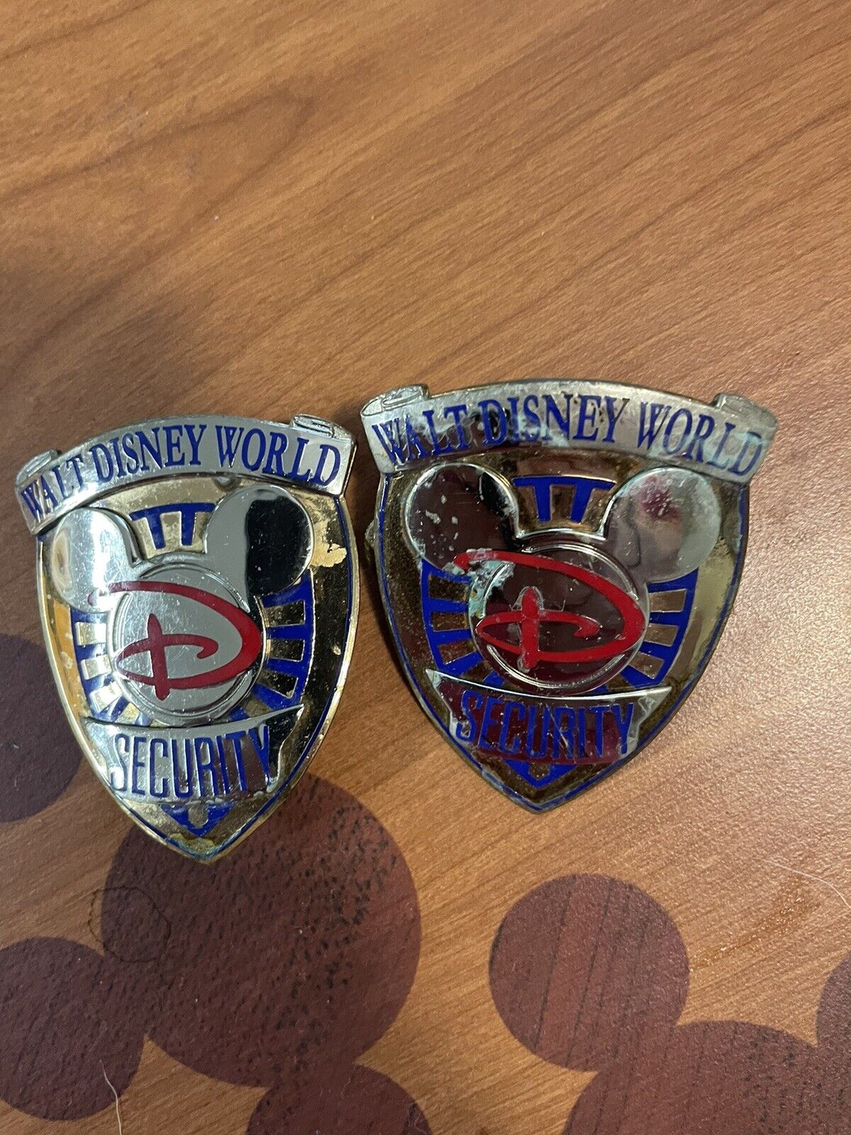 Walt Disney World Security Badges. Shirt And Hat Type