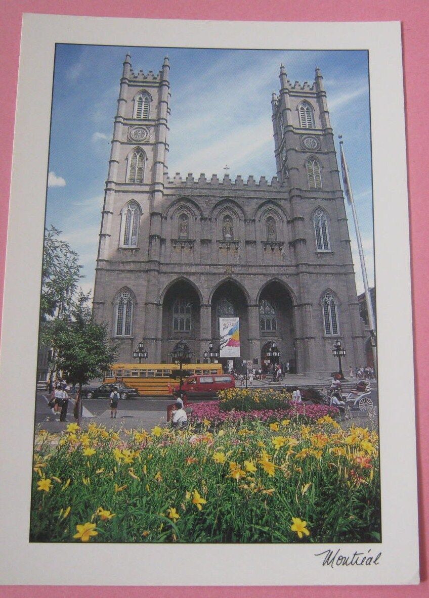 Old Montreal Notre Dame Basilica La Basilique Notre Dame Postcard New