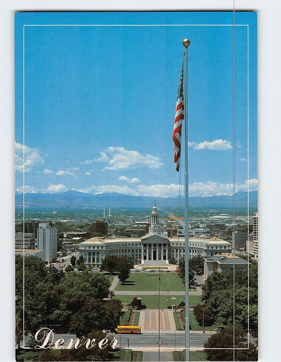 Postcard The Denver Civic Center from the State Capitol Denver Colorado USA