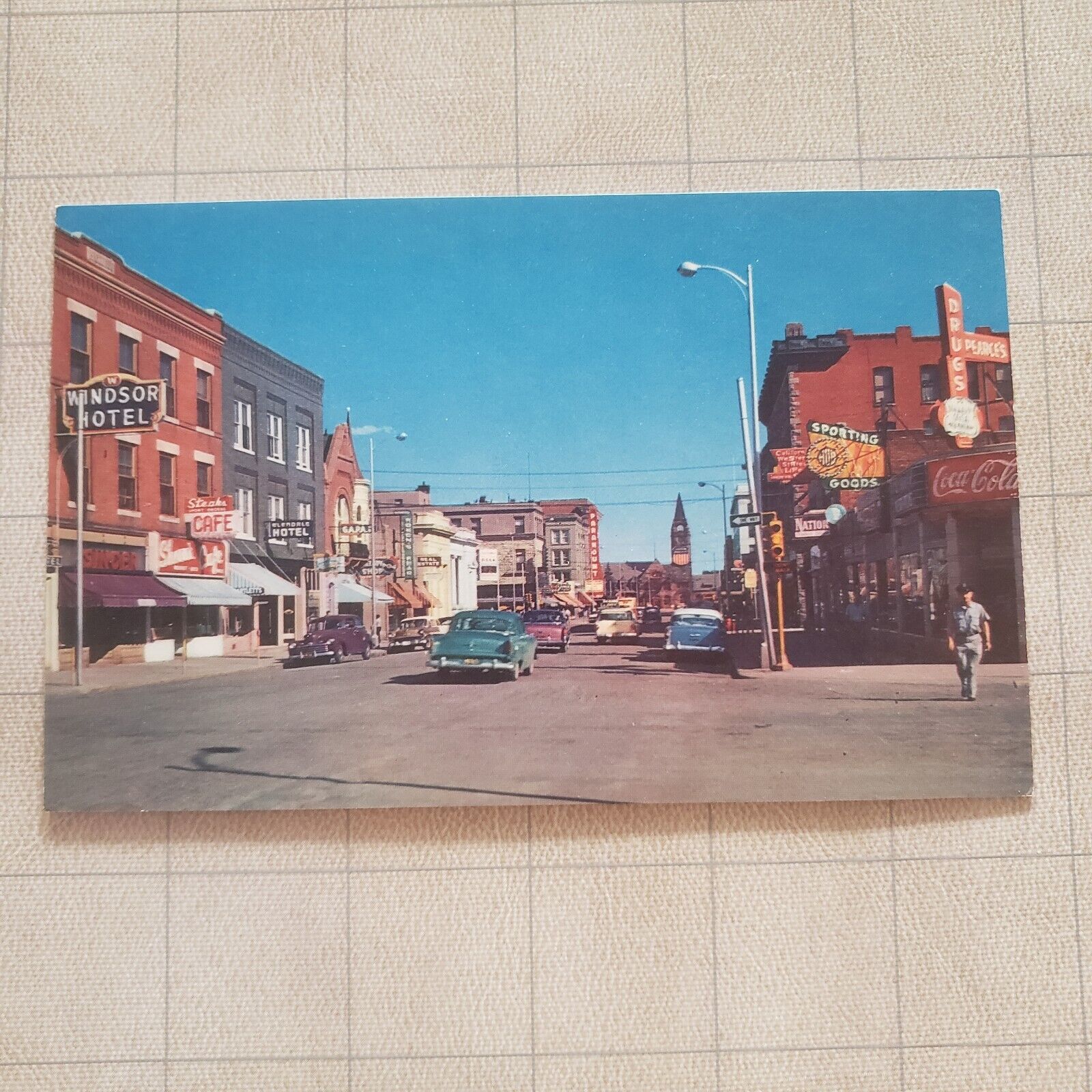Vintage Capital Avenue Wyoming Union Pacific Train Depot Postcard Photo Souvenir