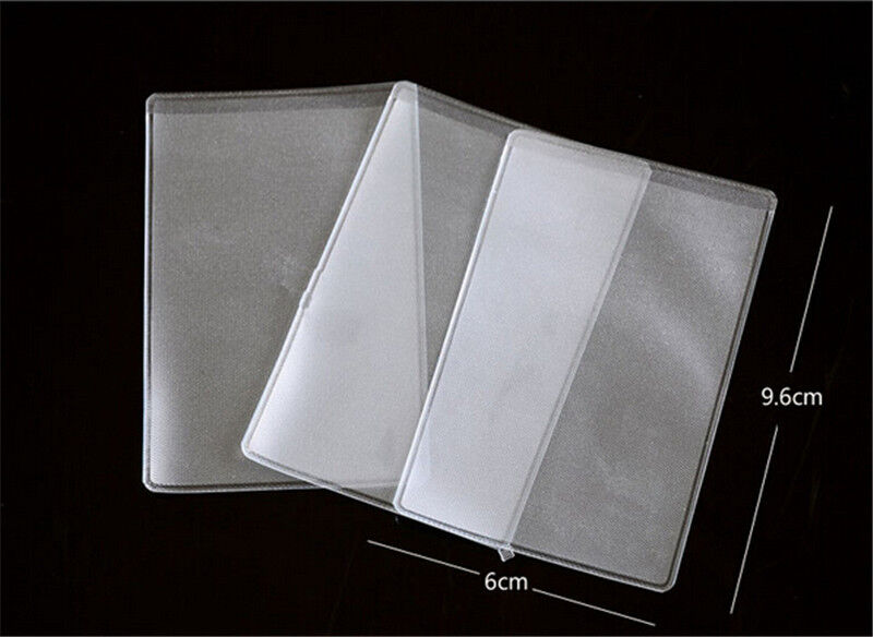 20X Clear Plastic CreditDebit ID Card Holder Sleeve Soft Case Cover ProtectoX:MF