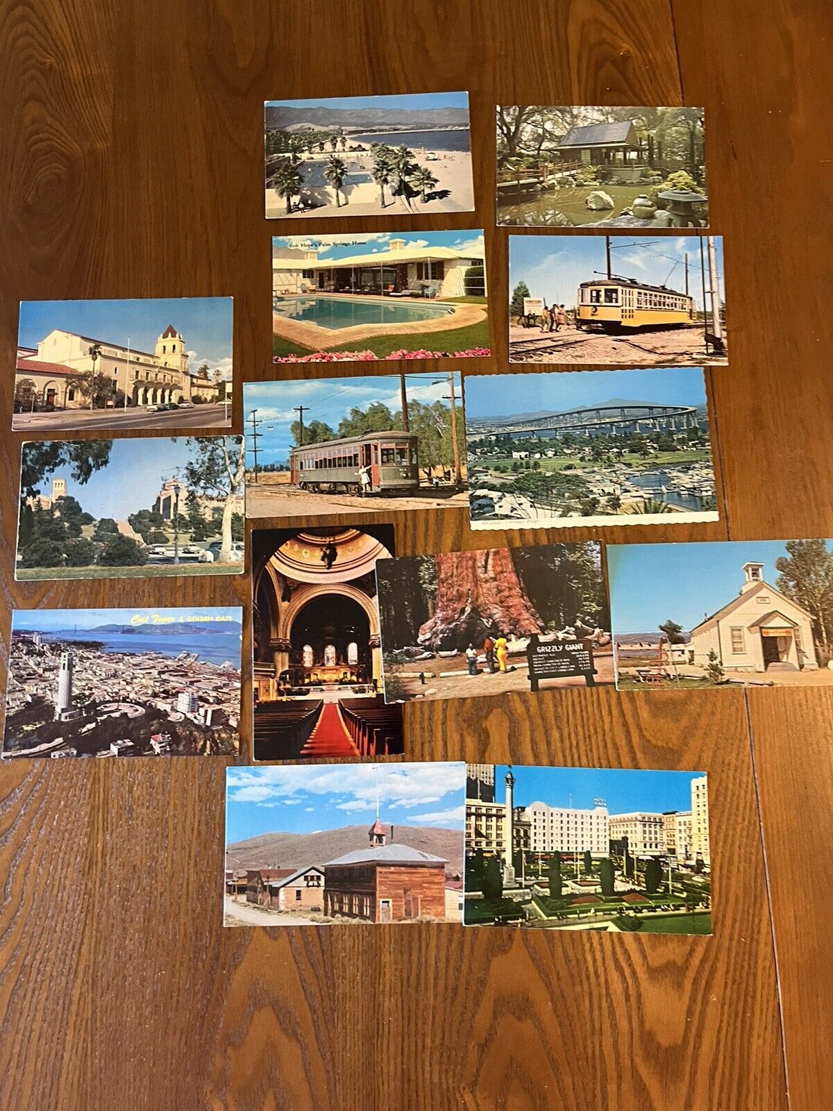 Mixed Lot Of  14 California Postcards Not Posted