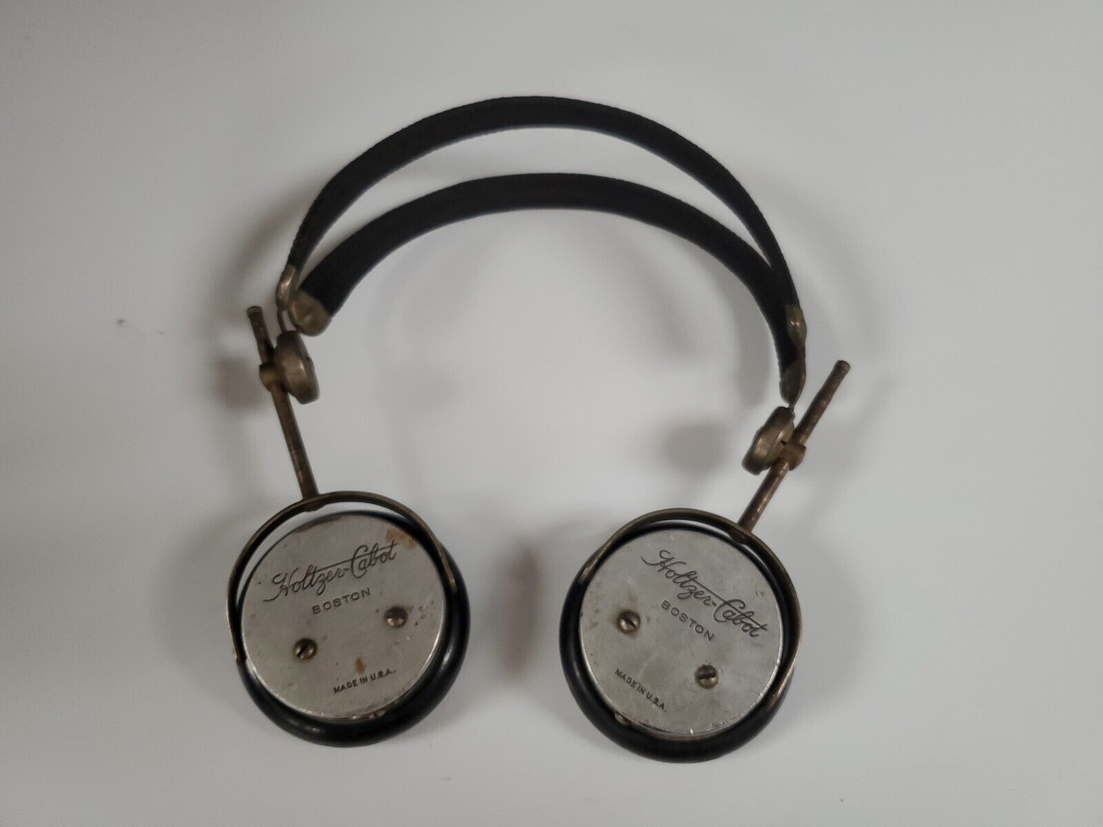 Antique Vintage 1920's Holtzer-Cabot Boston Headphones Very Good