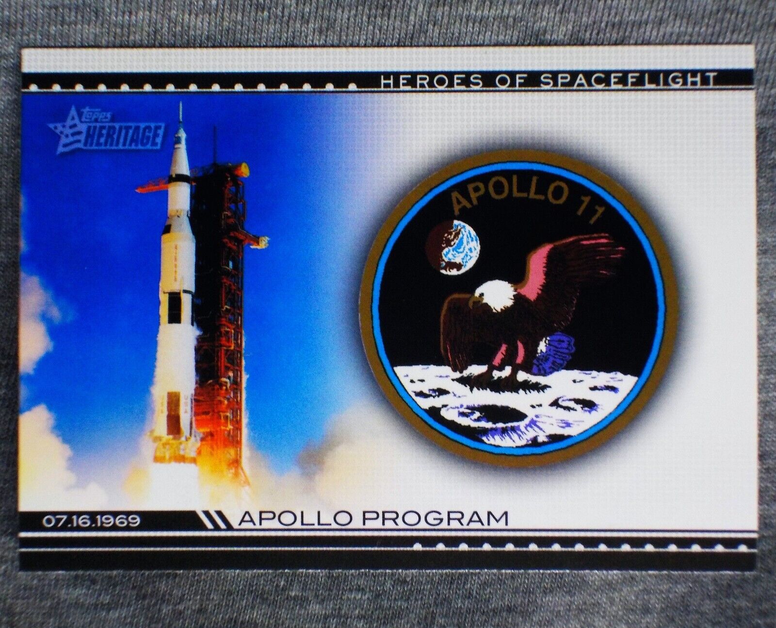 2009 Topps APOLLO 11 🌙 limited Heritage American Heroes Spaceflight Moon HSF-22