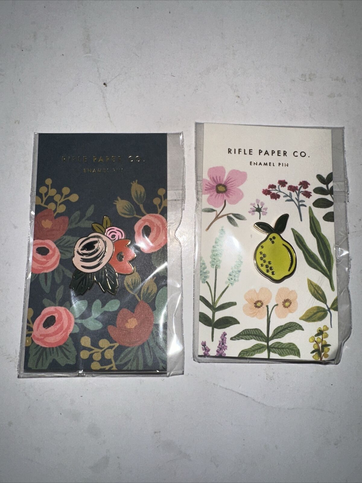 Rifle Paper Co Enamel Pin Flowers & Pear New