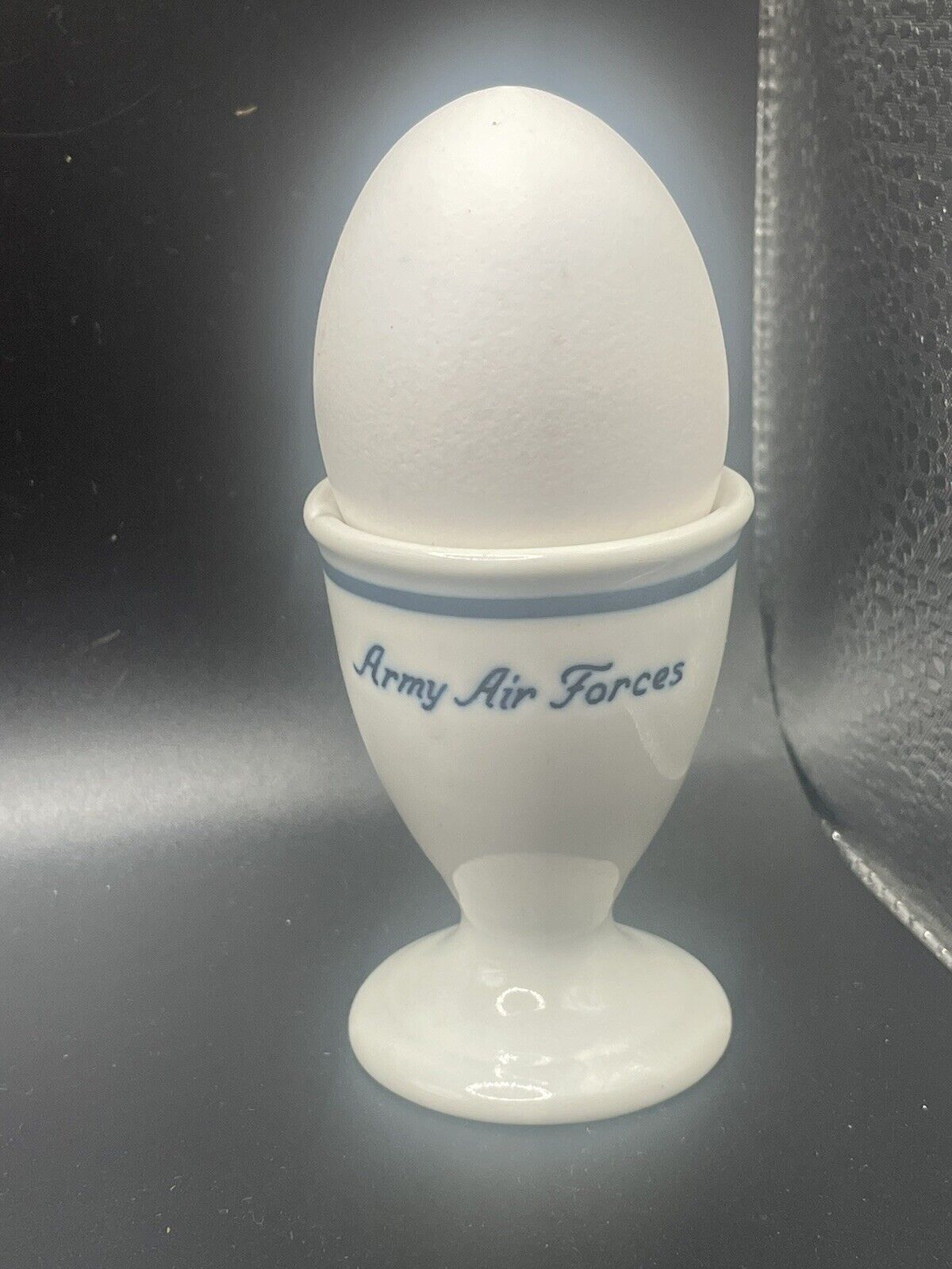 WWII AAF Egg Cup, Mess Hall, Pilot, Army Air Force
