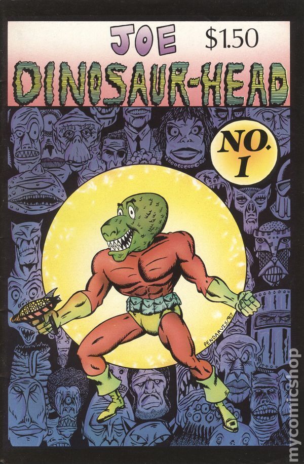 Joe Dinosaur-Head #1 FN 1987 Stock Image