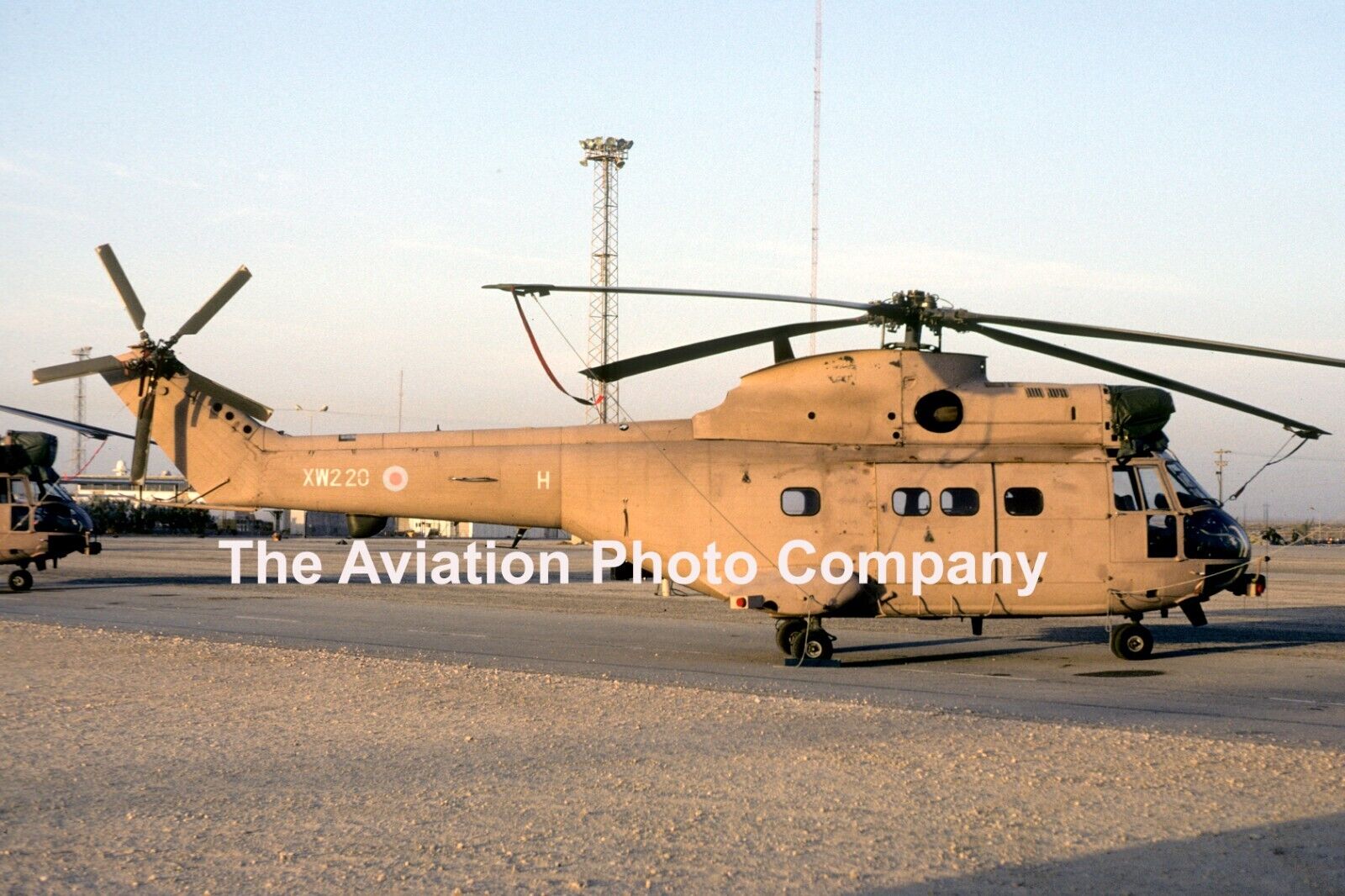 RAF Operation Granby Westland Puma HC.1 XW220/H (1991) Photograph