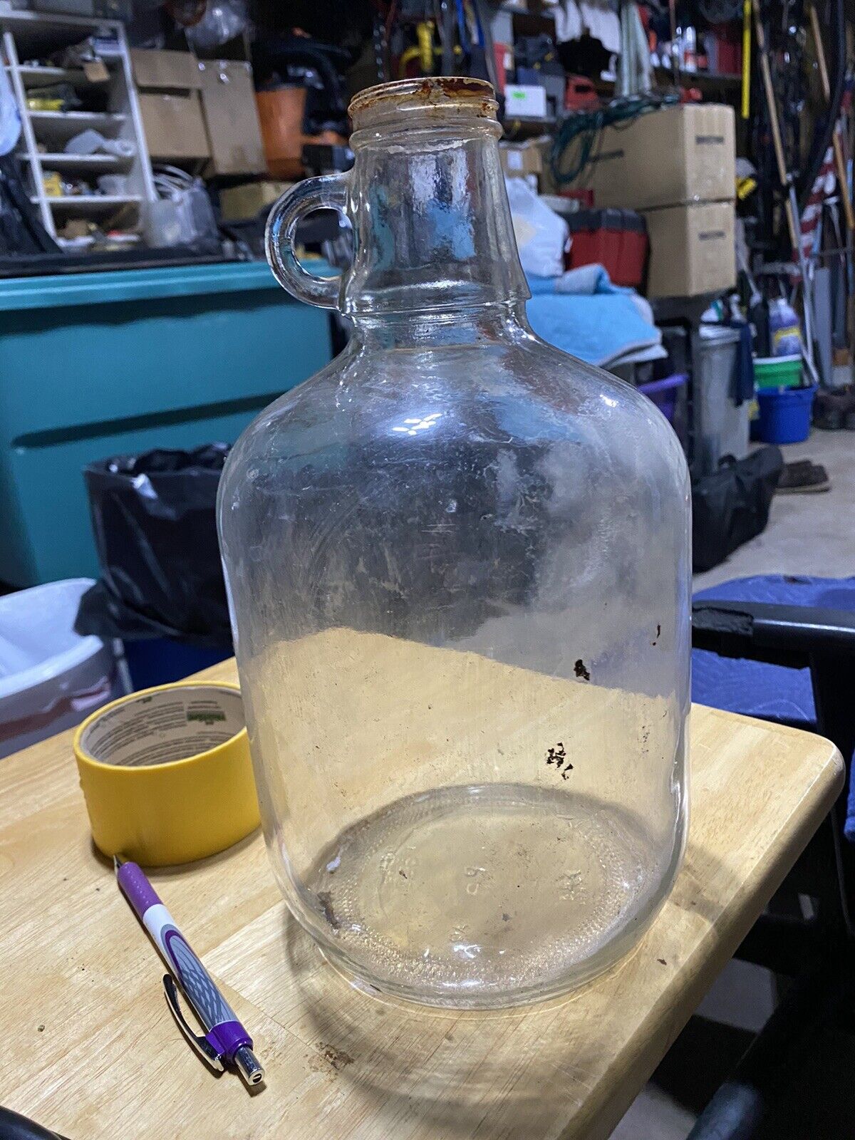 antique 5 gallon glass jug vintage