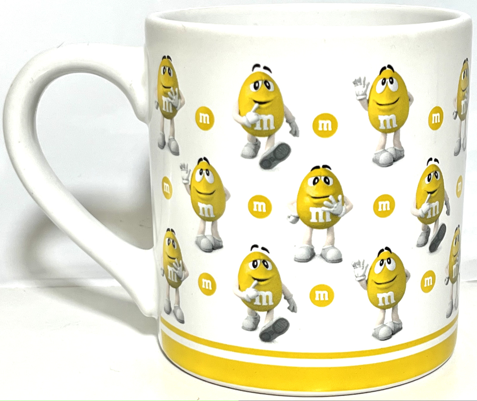 Yellow M&M Mug 14oz Frankford Candy - Microwave & Dishwasher Safe