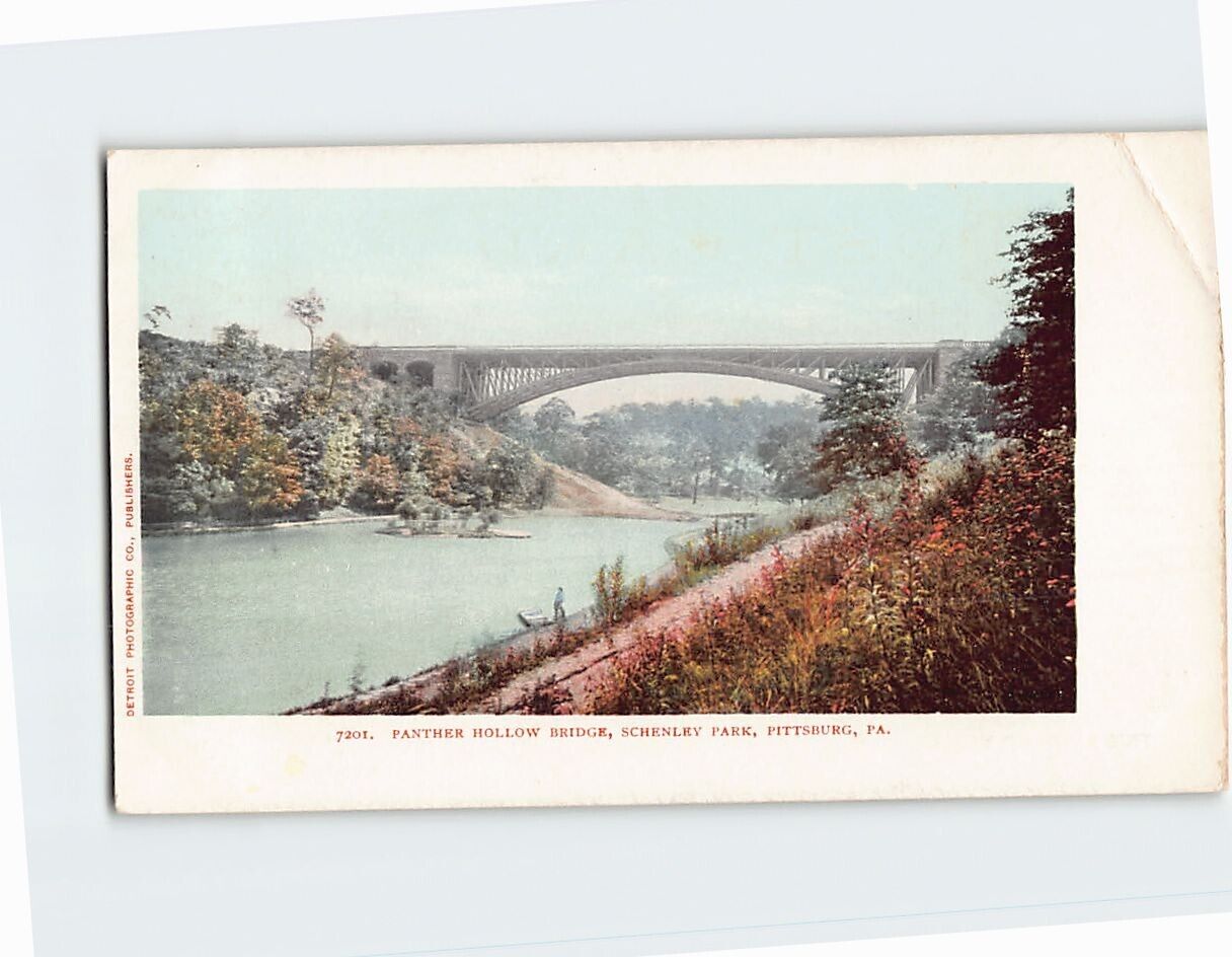 Postcard Panther Hollow Bridge Schenley Park Pittsburgh Pennsylvania USA