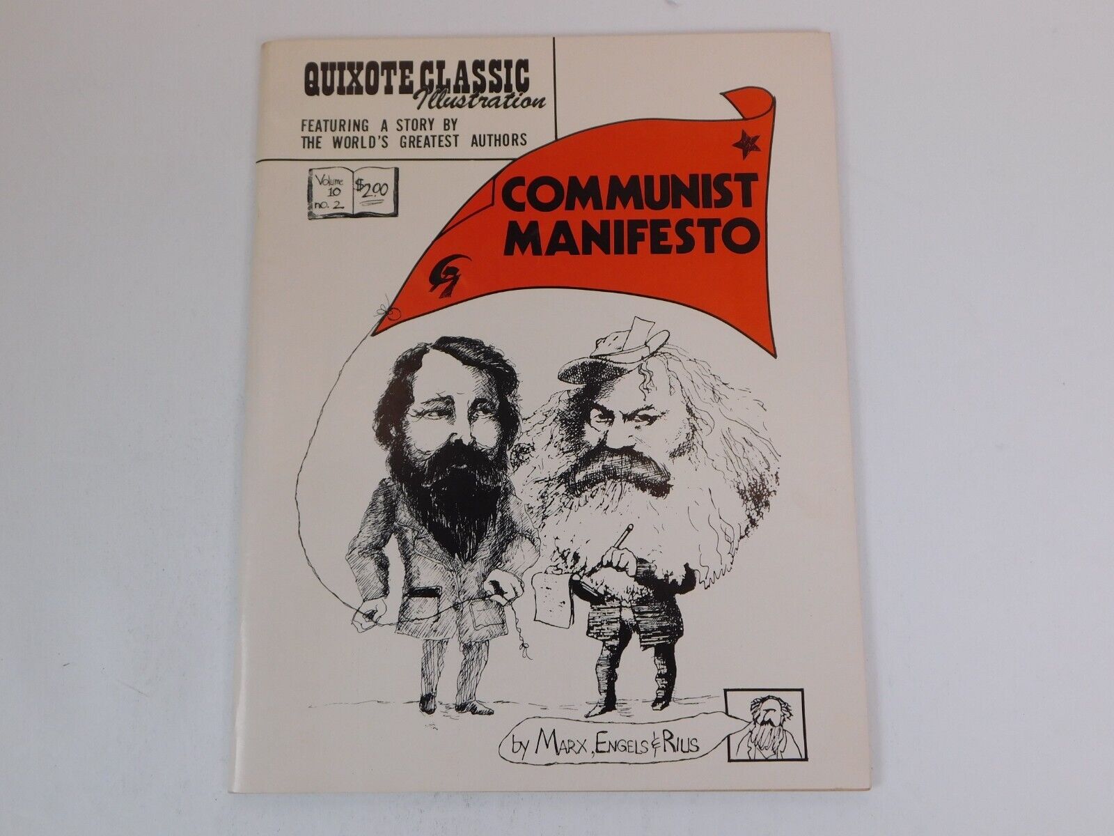 THE COMMUNIST MANIFESTO - QUIXOTE CLASSIC ILLUSTRATION - SCARCE 1975 UNDERGROUND
