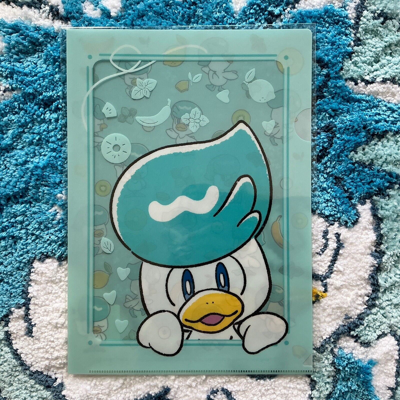 Pokémon Center Japan - Maigo no Quaxly Clear A4 File - US SELLER