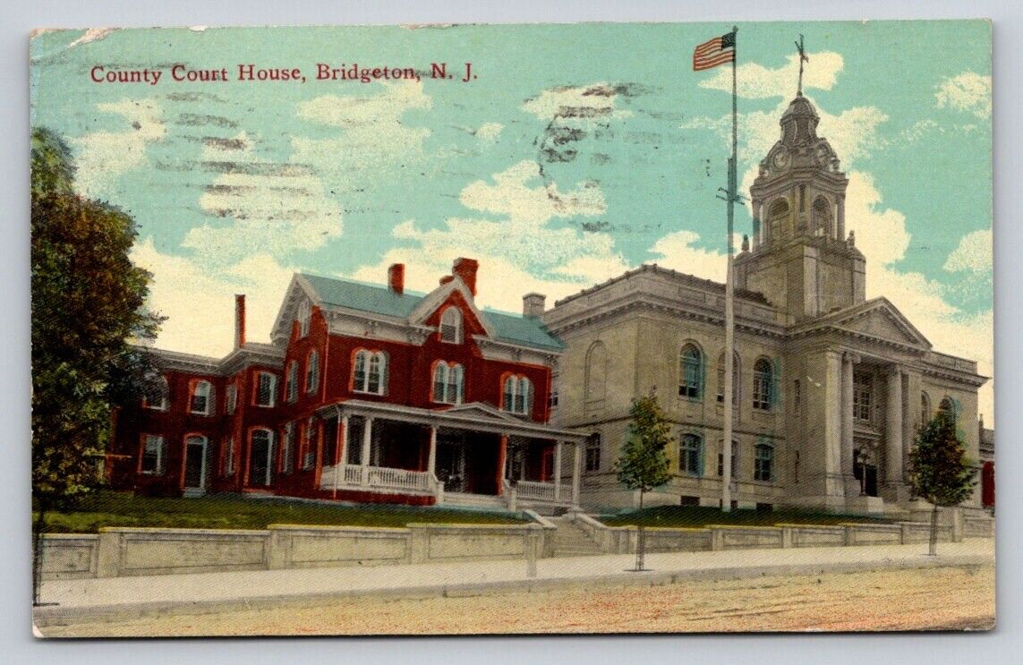c1910 County Court House Bridgeton New Jersey P622