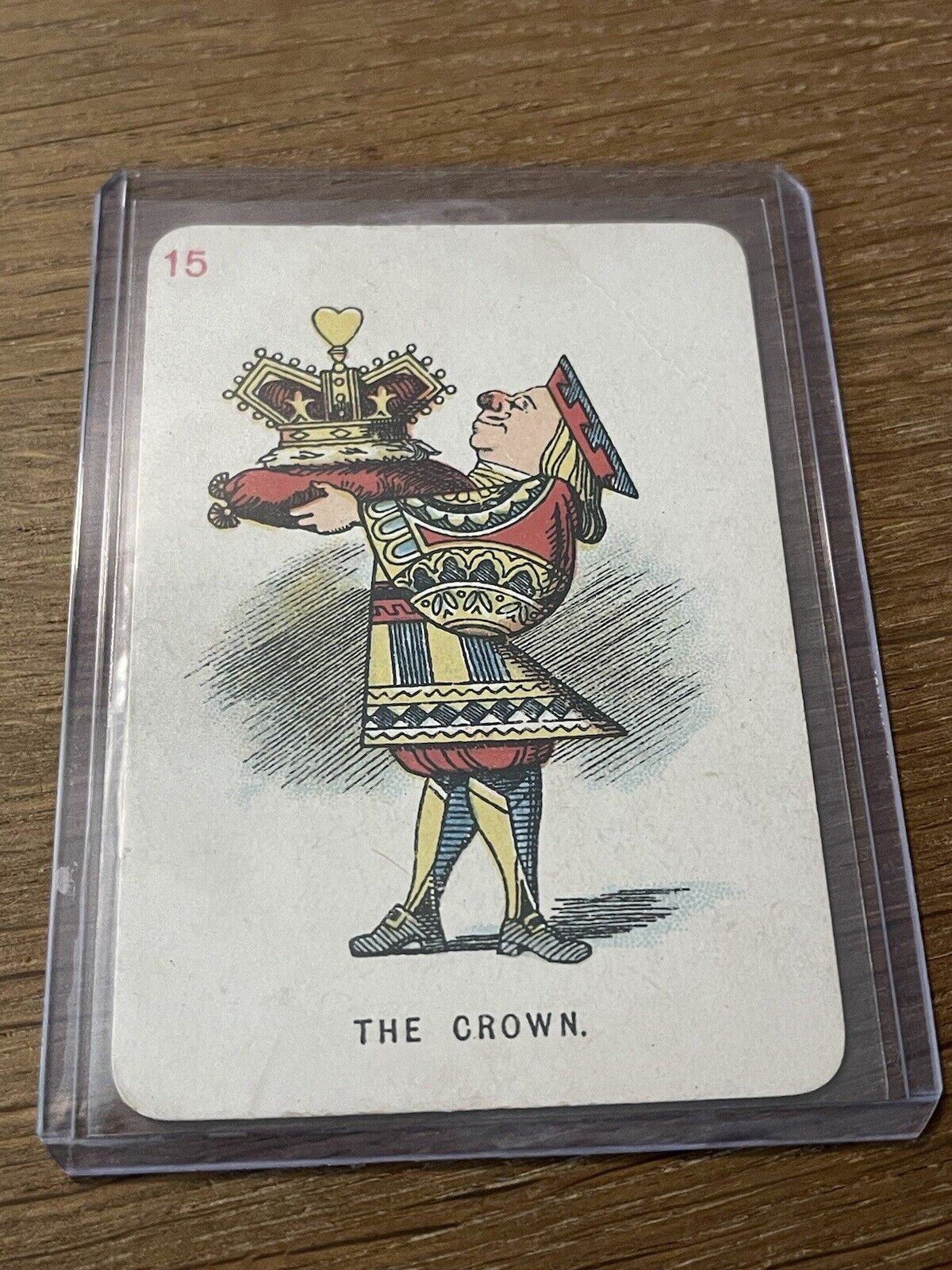 1898 DE LA RUE & CO. LTD. ALICE IN WONDERLAND CARD GAME ANTIQUE PLAYING CARD