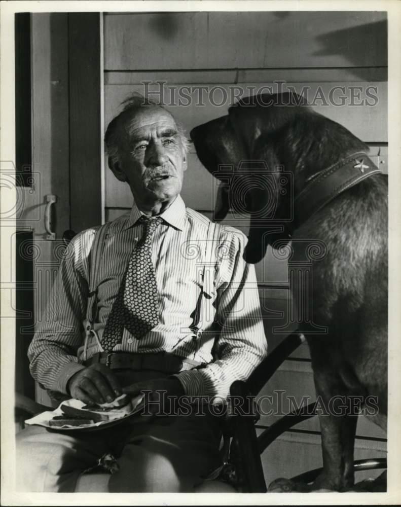 1966 Press Photo Andy Clyde in scene from \