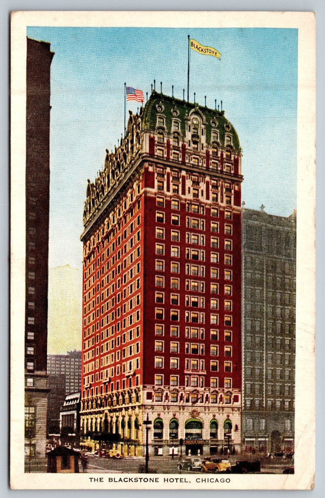 Chicago IL-Illinois, The Blackstone Hotel, Advertising, c1930 Vintage Postcard
