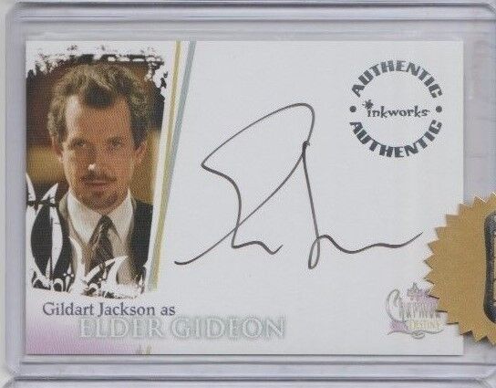 Charmed Destiny Autograph Trading Card Gildart Jackson as Gideon (Razor)