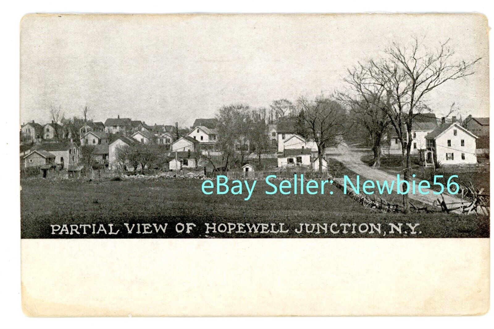 Hopewell Junction NY -BIRDSEYE OF HAMLET LOOKING NORTH- Postcard Dutchess County