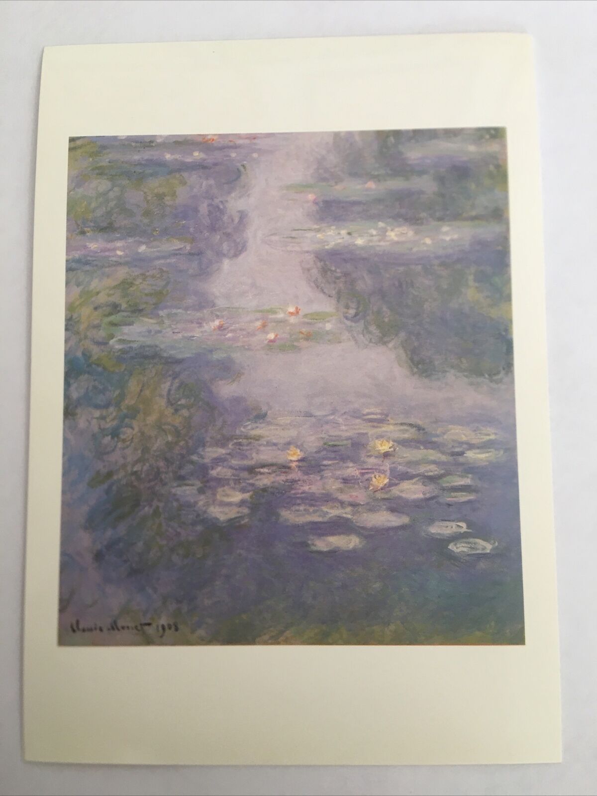 Water Lilies By Claude Monet Vintage Postcard