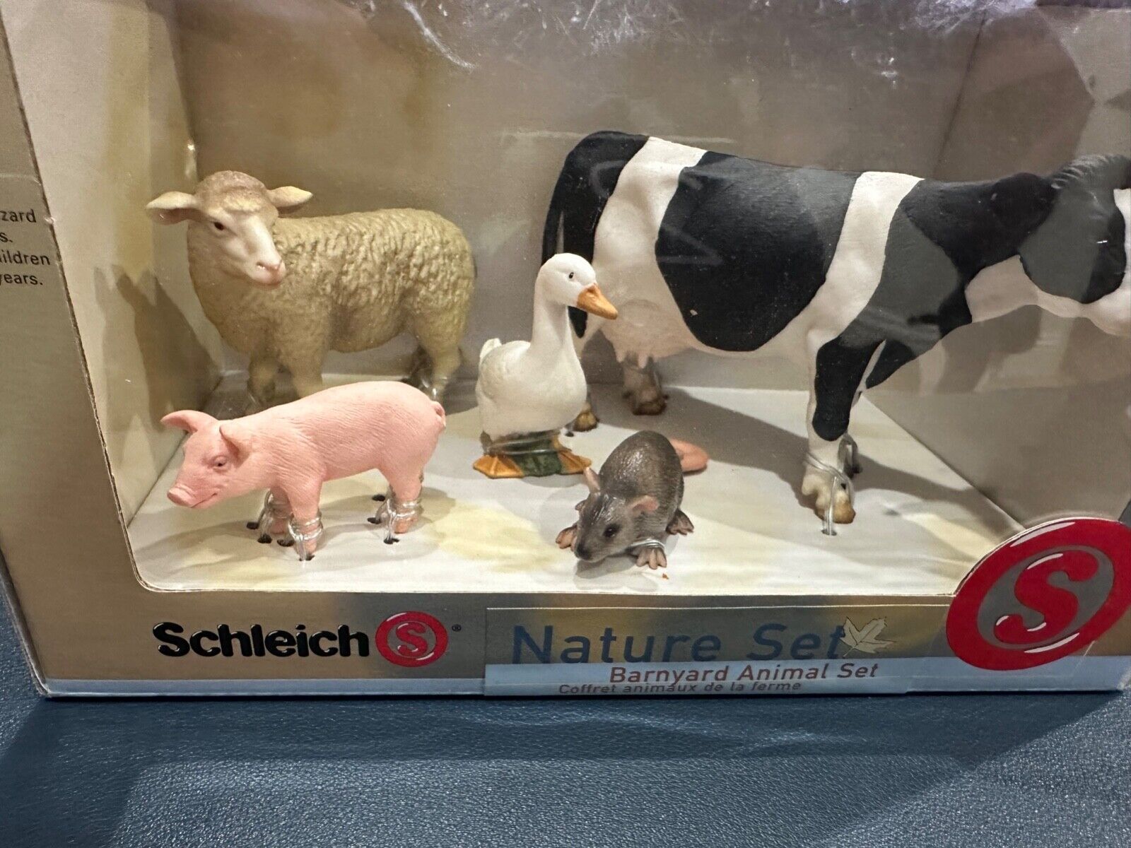Rare, Retired Schleich Barnyard Animals Set Mint In Original Box 5 Piece Set
