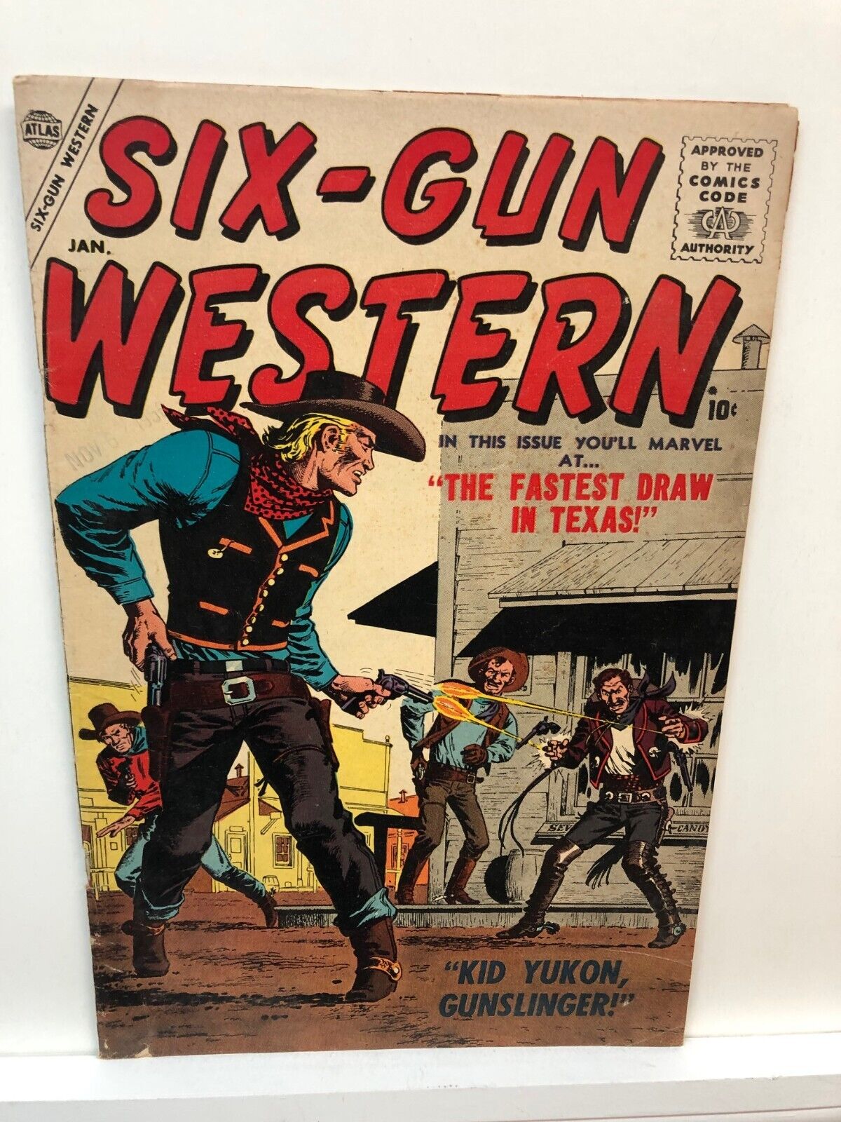 Six Gun Western  # 1   FINE   Jan. 1957   Severin, LEE, Romita Sr., Crandall, Wi